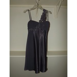 Grey Formal One Shoulder Dress